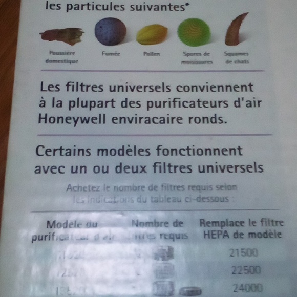 2004 Honeywell HRF-14 Replacement 14 Inch Air Purifier Filter New Sealed Box - Picture 8 of 11